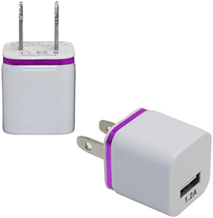 USB Wall Charger Power Adapter for iPhone 5 5S iPhone 6 iPhone 6 Plus (Purple, 1PCS)