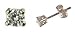 9ct White Gold 10pt Total Diamond Stud E/rings