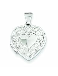 Genuine 14K White Gold White Gold Heart Locket 0.7 Grams Of Gold 100% Satisfaction Guaranteed.