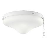 IMAGE OF Kichler Lighting 338050WH Fluorescent Wet Location Light Kit with Cased Opal Glass Shade, White