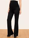 Motherhood Maternity: Secret Fit Belly(tm) Ponte Stretch Fabric Fit And Flare Maternity Pants