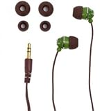 Urbanz Stud In Ear Headphones - Green/Brown