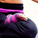 Toezies 1/2 Open Toe Sock for Yoga, Pilates and Lounging Around (S/M Purple Wine)