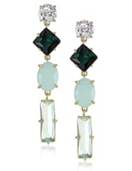Juicy Couture Rhinestone Linear Drop Earrings
