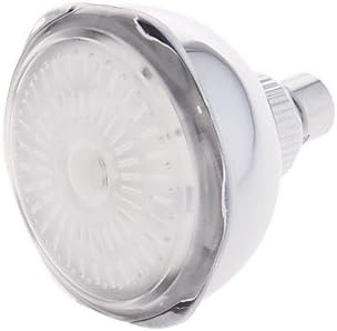 Temperature Sensitive 3-Color LED Shower Head (Stainless Steel, Chrome Finish)