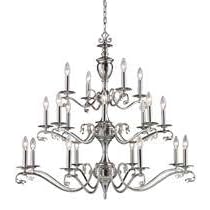 ELK Lighting 11078-8+8+4 Sophia 20 Light Large Foyer Chandelier in Polished Nickel by ELK Lighting