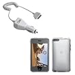 Clear Hard Case / Cover / Shell & Car Charger for Apple iPod Touch 2nd (2G) & 3rd (3G) Generation