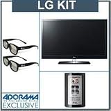 LG 65LW6500 65 inch Class 3D LED LCD TV, Full HD 1080p - Bundle - with LG AG-F216 Cinema 3D Glasses, Family Pack, 6 Pairs & Two - LG AG-F210 Cinema 3D Glasses, Black, 2 Pack