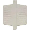 Rubbermaid 1297ARBISQBIS Twin Sink Divider Mat - Bisque - Case of 6