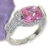 Gloria's Pink Sapphire Silver Heirloom Ring