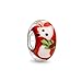Bling Jewelry Christmas Reindeer Sterling Silver Murano Glass Fits Pandora Troll
