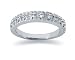 0.39 Diamond Wedding Band in 14k White Gold