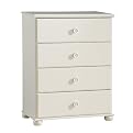 Sand Castle 4-Drawer Chest - Pure White
