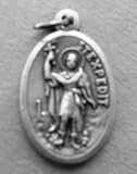 St. Expedite Medal 20 Steel Chain