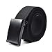 Feesy Black Unisex Canvas Adjustable Military Waist Web Belt / Strap with Slider Buckle with KLOUD City cleaning cloth