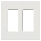 Lutron Claro CW-2-WH Wallplates 2-Gang Light in White