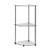 Glass 3-Tier Corner Shelf