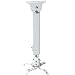 VideoSecu Universal LCD/DLP Projector Ceiling Mount Bracket White Fits both flat or Vaulted ceiling PJ2W 1CA
