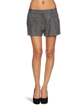 Yumi Original Tweed Culottes Short Femme Gris Taille L