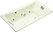 Kohler K-865-H2-0 Tea-for-Two 6' drop-in whirlpool, White