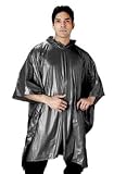 BEST SPEC PONCHO ,STURDY AND RE-USABLE READY FOR FULL FESTIVAL SEASON, FINISHED IN BLACK