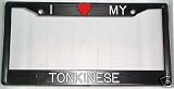 Black Plastic I Love My Tonkinese Frame