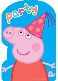 Peppa Pig Party Invitations Invite Favors Decoration x24