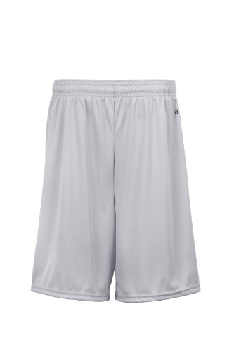 Badger Sportswear Boys' B-Dry Performance Short, Silver, Large
