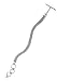 Bonn Bons® By Lori Bonn Sterling Silver Triple Strand Slide Charm Bracelet