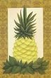 A Simple Welcome Pineapple Decorative Standard House Flag A Simple Welcome Pineapple Decorative Standard House Flag