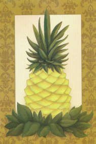 A Simple Welcome Pineapple Decorative Standard House Flag