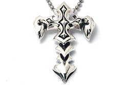 925 Sterling Silver Cross Pendant Necklace [1777]