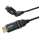 ミヨシ HDMIケーブル (2.0m)フリーアングル HDM-SW20/BKの画像