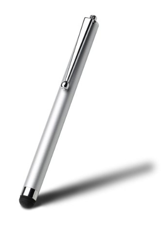 Acase Capacitive Stylus for Apple iPad 16GB, 32GB, 64GB WiFi + 3G, iPad 2, iPhone, iPod, Motorola Xoom, Samsung Galaxy, BlackBerry Playbook (Metallic Silver)