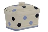 Typhoon Hand Painted Blue Spot Butter Dish