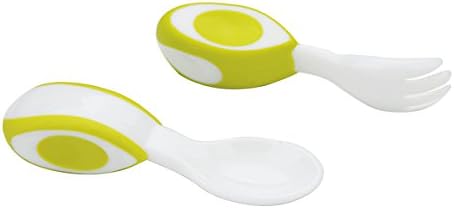 Ammul Mini Spoon and Fork Trainer Set-Green