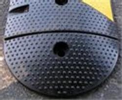 Speed Bump Rounded End Caps - Traffic Control Device