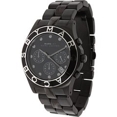 MARC JACOBS BLACK STAINLESS STEEL CHRONOGRAPH WATCH MBM3083