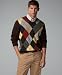 Apparel : Tommy Hilfiger Dice Argyle V-Neck