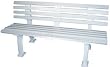 Courtsider Court Bench, Available in White or Green
