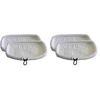 4 Microfiber Replacement Steam Mop Vacuum Pads comparable to Bissell 3255