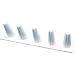 White Leather 5 Ring Finger Jewelry Holder Showcase Display