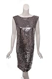 ALICE + OLIVIA Sequined Sheath Dress in Gunmetal