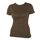 Chocolate brown Super Soft Certified Organic Cotton Tee Shirt, 100% cotton. 5 Adult Sizes