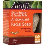 Alaffia Facial Soap with Goat's Milk Shea Butter -- 3 oz