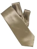 Joseph & Feiss Extra-Long Beige Satin Tie