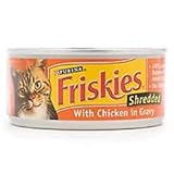 Friskies Savory Shreds with Chicken in Gravy Canned Cat Food (24/5.5-oz cans)