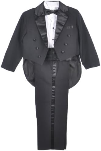 Kaifer Big Boys' 5-Piece Tuxedo with Tails