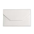 Medium White Leather Wedding Envelope