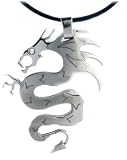 Dragon Pendant in Surgical Steel with necklace